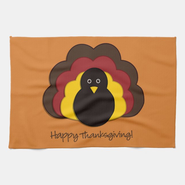 Thanksgiving turkey kitchen towel (Horizontal)