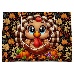 Thanksgiving Turkey Large Gift Bag
