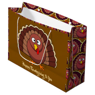 Thanksgiving Turkey Large Gift Bag
