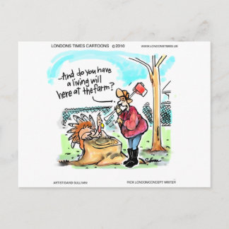 Thanksgiving Turkey Living Will Funny Gifts & Card