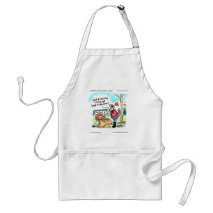 Thanksgiving Turkey Living Will Funny Gifts & Card Adult Apron
