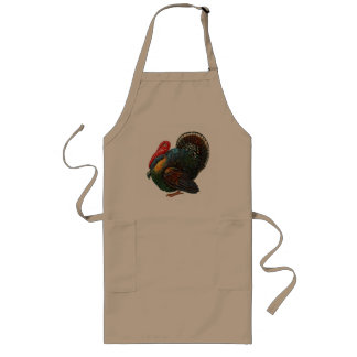 Thanksgiving Turkey - long tan apron