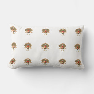 thanksgiving turkey lumbar pillow