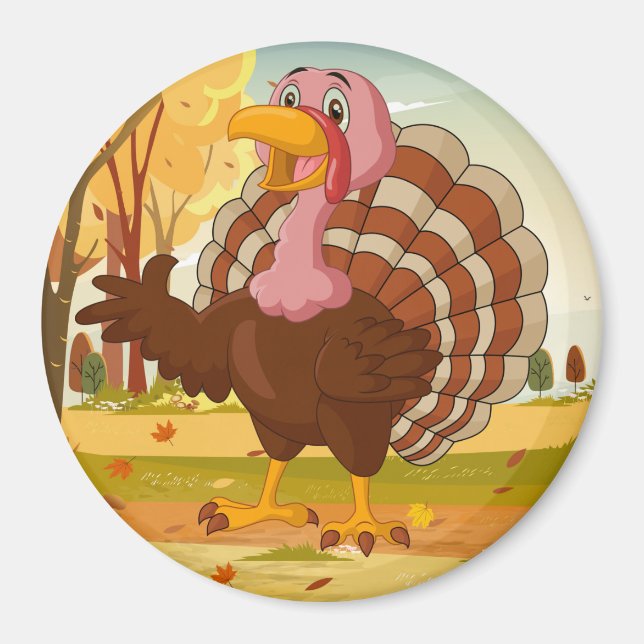 Thanksgiving Turkey Magnet (Front)