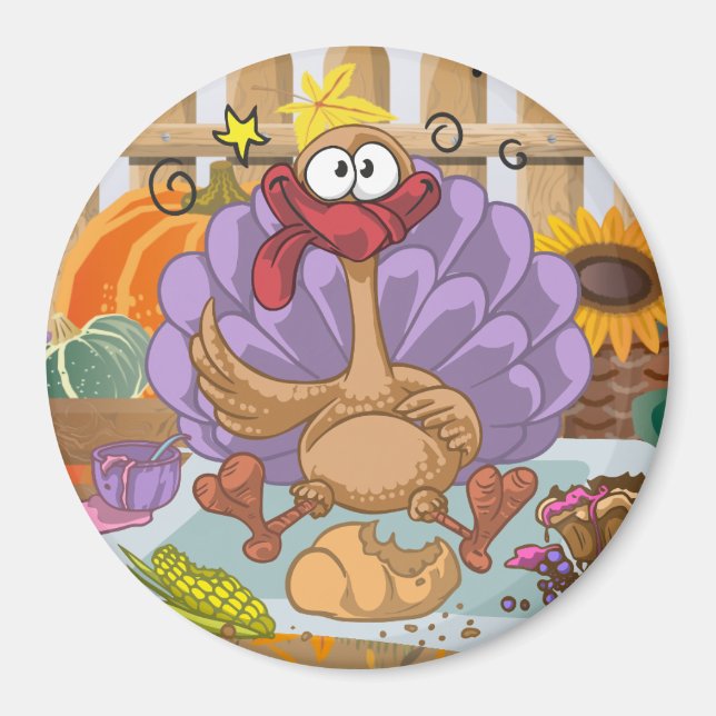 Thanksgiving Turkey Magnet (Front)