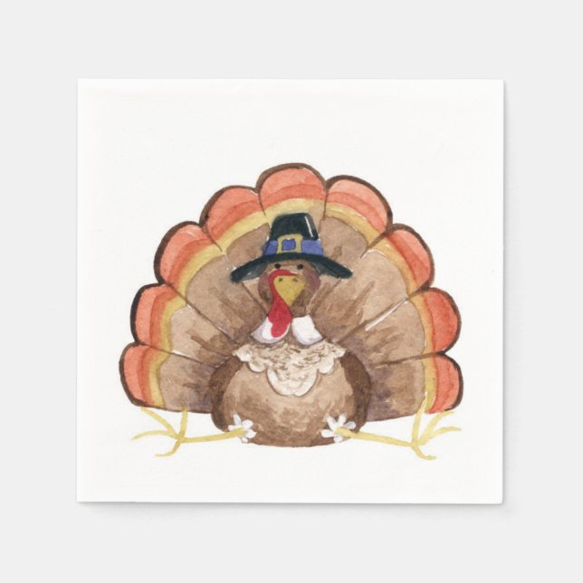 Thanksgiving Turkey Napkins (Front)