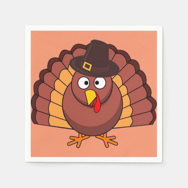 Thanksgiving Turkey Napkins (Front)