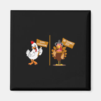 Thanksgiving Turkey No Thanks Grumpy Halloween Fun Magnet
