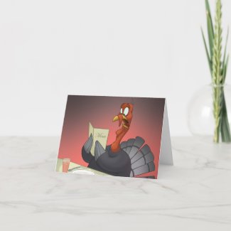 Thanksgiving Turkey Note Card card