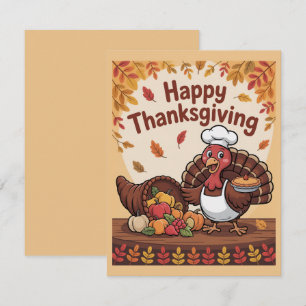 Thanksgiving Turkey Note Card
