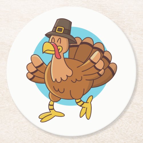 Thanksgiving Turkey paper coasters