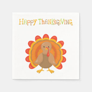 Thanksgiving Turkey Paper Napkins