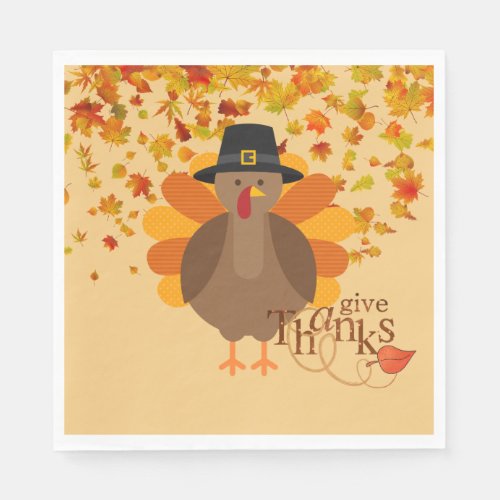 Thanksgiving Turkey Paper NapkinsLuncheon Napkins