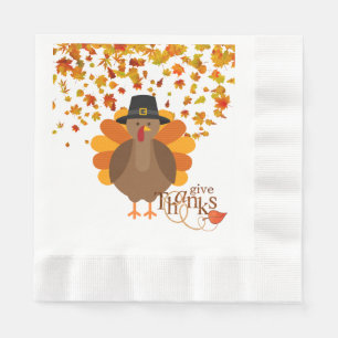 Thanksgiving Turkey Paper Napkins/Luncheon Napkins