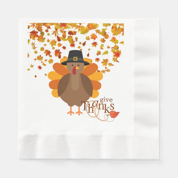 Turkey Paper & Party Napkins Zazzle