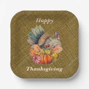 Thanksgiving Turkey Paper Plates