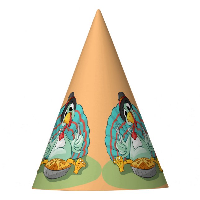 Thanksgiving Turkey Party Hat (Front)