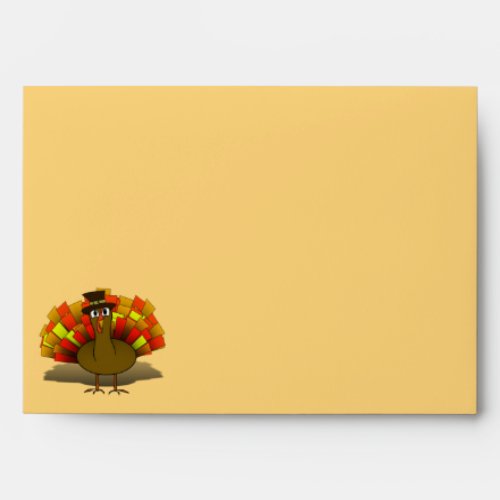 Thanksgiving Turkey Pilgrim Envelope