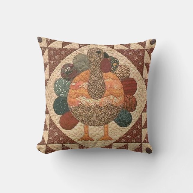 Thanksgiving Turkey Pillow (Front)