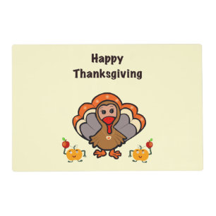 Thanksgiving turkey placemat