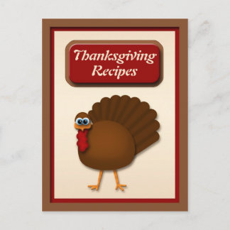 Thanksgiving Turkey Recipe Cards