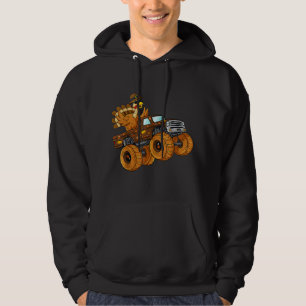 Thanksgiving Turkey Riding Monster-Thanksgiving Da Hoodie