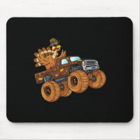 Thanksgiving Turkey Riding Monster Truck Boys Kids