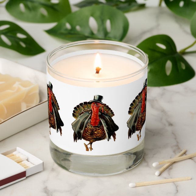 THANKSGIVING TURKEY  SCENTED CANDLE (Lit)