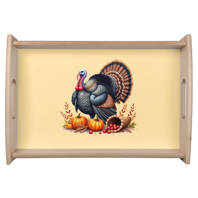 Thanksgiving Turkey Serving Tray (Front)