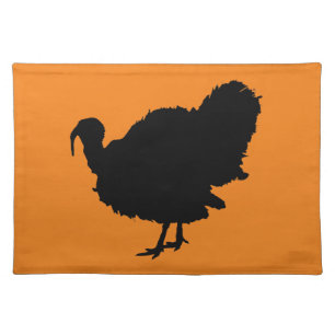 Thanksgiving Turkey Silhouette Placemat
