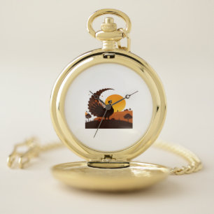 Thanksgiving Turkey Silhouette – Sunset Harvest Sc Pocket Watch