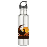 Thanksgiving Turkey Silhouette – Sunset Harvest Sc Stainless Steel Water Bottle