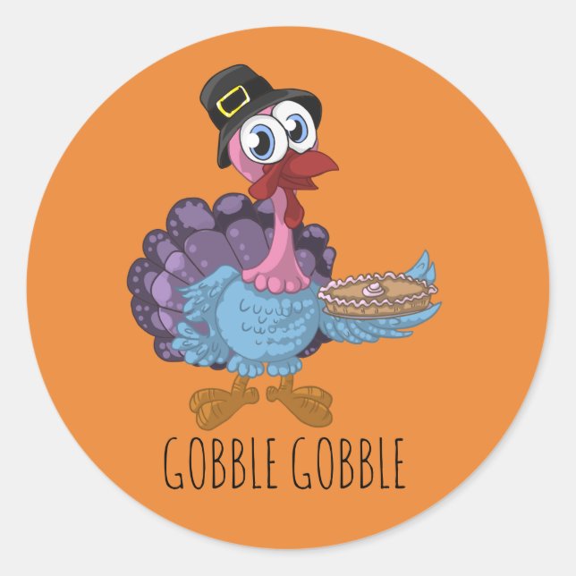 Thanksgiving Turkey Stickers (Front)