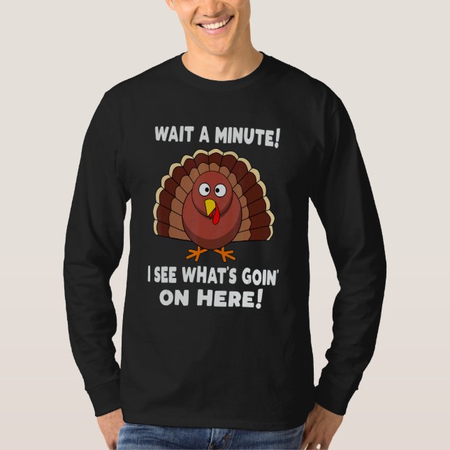 Thanksgiving  Turkey Stuffing Humor T-Shirt (Front)