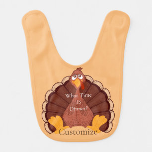 Thanksgiving Turkey Thunder_Cove Baby Bib