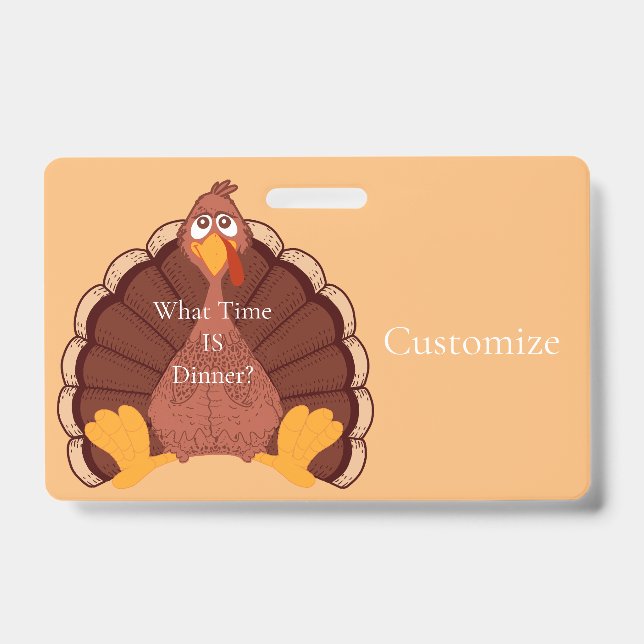 Thanksgiving Turkey Thunder_Cove   Badge (Front)