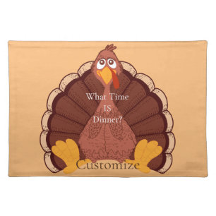 Thanksgiving Turkey Thunder_Cove   Cloth Placemat