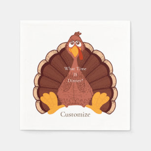 Thanksgiving Turkey Thunder_Cove   Napkins