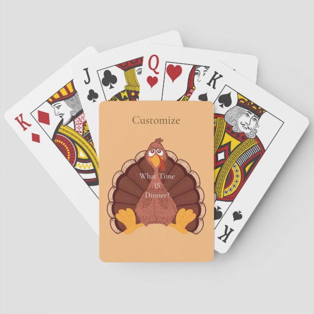 Thanksgiving Turkey Thunder_Cove   Poker Cards (Back)
