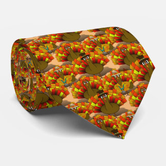 Thanksgiving Turkey Trio Neck Tie