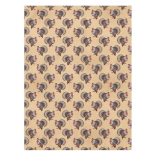 Thanksgiving Turkey Vintage Tablecloth