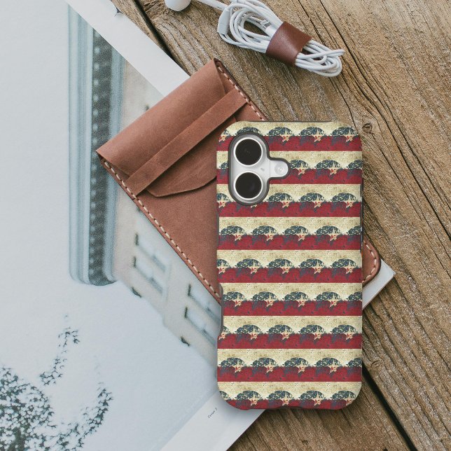 Thanksgiving Turkey With American Flag Case-Mate iPhone Case (Creator Uploaded)
