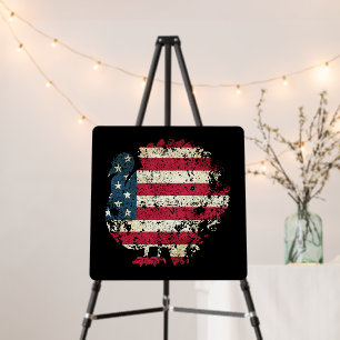 Thanksgiving Turkey With American Flag Foam Board