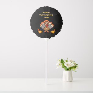 Thanksgiving turkey with friends balloon