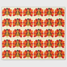 Thanksgiving Turkey Wrapping Paper