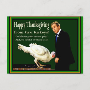 Thanksgiving Turkeys - MAIL DIRECTLY TO RECIPIENT Holiday Postcard