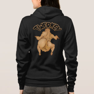 Thanksgiving Twerkey Adult Full-Zip Hoodie