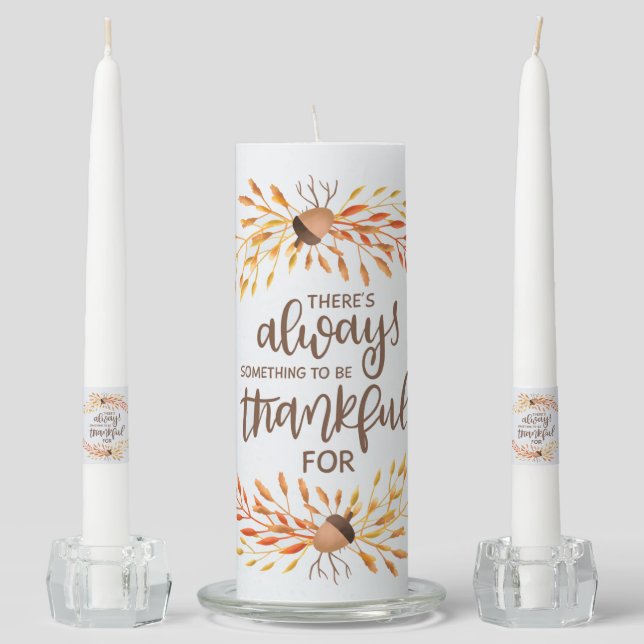 Thanksgiving Unity Candle Set (Front)