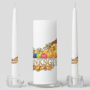 Thanksgiving Unity Candle Set/Autumn Harvest