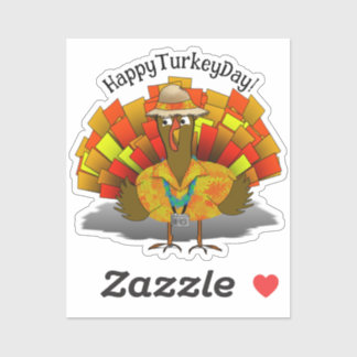 Thanksgiving Vacation Turkey Sticker
